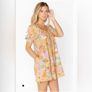 Show me your Mumu Annalynne Mini Dress Groovy Blooms